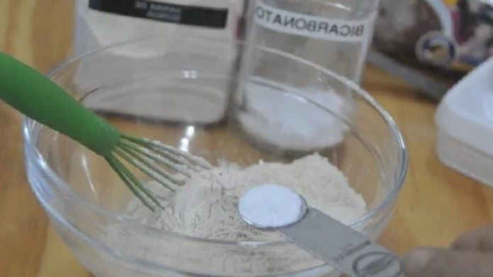 Bicarbonato aplicado en las sopaipillas