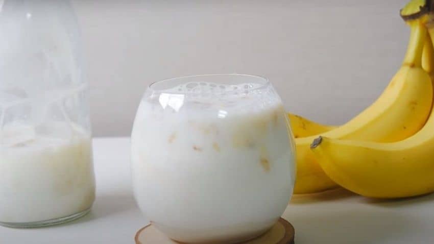 Receta de leche con plátano chileno
